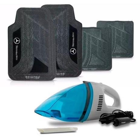 Kit tapete universal pvc com carpete mercedes + aspirador - Sp acessórios Menor preço em Kit tapete universal pvc com carpete mercedes + aspirador - Sp acessórios