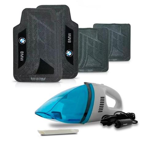 Kit tapete universal pvc com carpete preto bmw + aspirador - Sp acessórios Menor preço em Kit tapete universal pvc com carpete preto bmw + aspirador - Sp acessórios