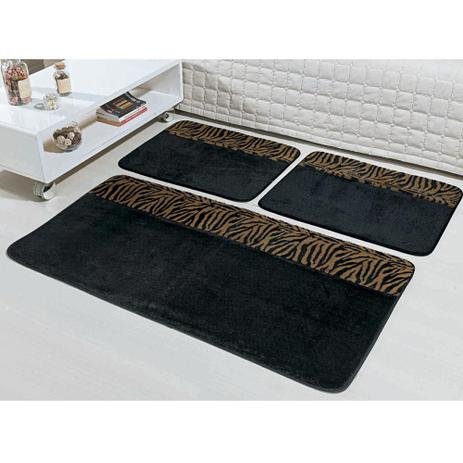 Kit Tapetes Coordenados Pelúcia Quarto Safari 3 Peças - Tigre - Guga tapetes Menor preço em Kit Tapetes Coordenados Pelúcia Quarto Safari 3 Peças - Tigre - Guga tapetes