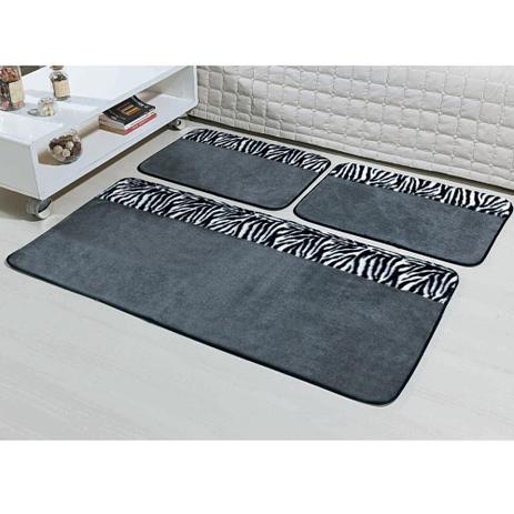Kit Tapetes Coordenados Pelúcia Quarto Safari 3 Peças - Zebra - Guga tapetes Menor preço em Kit Tapetes Coordenados Pelúcia Quarto Safari 3 Peças - Zebra - Guga tapetes