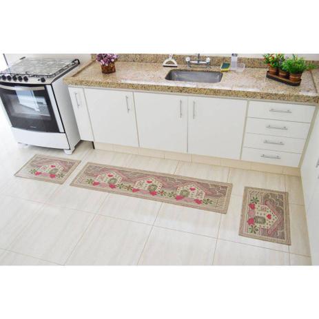 Kit Tapetes para Cozinha Sisal Look Village 3 Peças - Rayza Menor preço em Kit Tapetes para Cozinha Sisal Look Village 3 Peças - Rayza