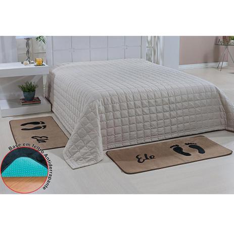 Kit Tapetes Pelúcia Bordado de Quarto Pegada Premium Antiderrapante 2 Peças - Castor - Guga tapetes Menor preço em Kit Tapetes Pelúcia Bordado de Quarto Pegada Premium Antiderrapante 2 Peças - Castor - Guga tapetes