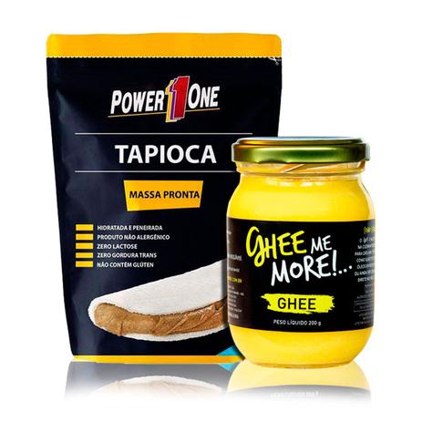 Kit Tapioca 500g + Manteiga Ghee 200g - Power One é boa?