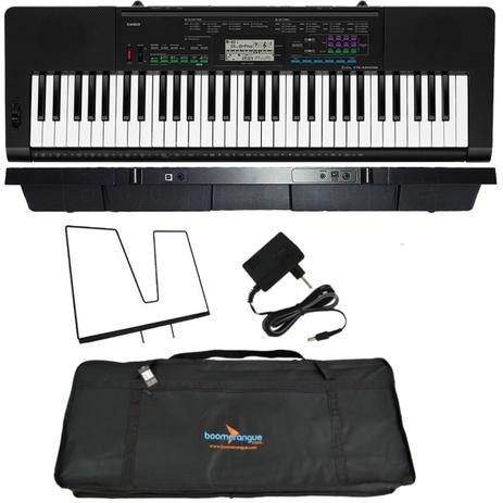 Kit Teclado Arranjador 61 Teclas CTK-3400 CASIO Com Capa Menor preço em Kit Teclado Arranjador 61 Teclas CTK-3400 CASIO Com Capa