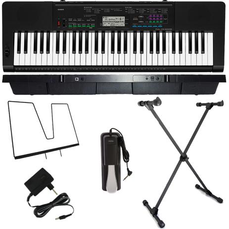 Kit Teclado Arranjador 61 Teclas CTK-3400 CASIO Suporte + Pedal Sustain é ruim? Kit Teclado Arranjador 61 Teclas CTK-3400 CASIO Suporte + Pedal Sustain é boa?