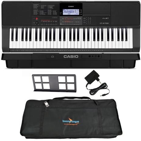 Kit Teclado Arranjador Musical 61 Teclas CTX-700 Casio Com Capa Menor preço em Kit Teclado Arranjador Musical 61 Teclas CTX-700 Casio Com Capa