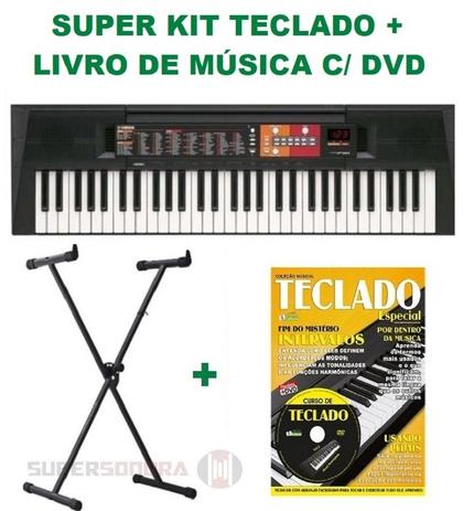 Kit Teclado Arranjador YAMAHA PSR-F51 + Livro de Música c/ DVD + Suporte X é ruim? Kit Teclado Arranjador YAMAHA PSR-F51 + Livro de Música c/ DVD + Suporte X é boa?