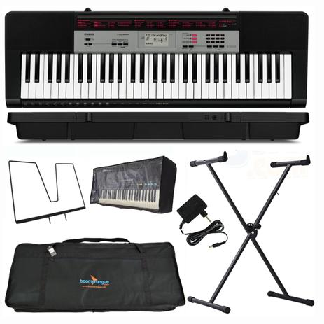 Kit Teclado Digital Arranjador 61 Teclas CTK-1500 CASIO Completo Menor preço em Kit Teclado Digital Arranjador 61 Teclas CTK-1500 CASIO Completo
