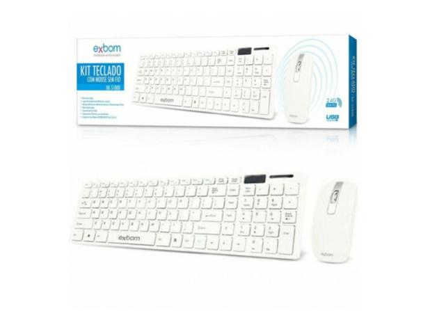 Kit Teclado e Mouse Ergonômico sem Fio Microsoft Lenovo Samsung Usb Wireless 2.4 Ghz Exbom Menor preço em Kit Teclado e Mouse Ergonômico sem Fio Microsoft Lenovo Samsung Usb Wireless 2.4 Ghz Exbom