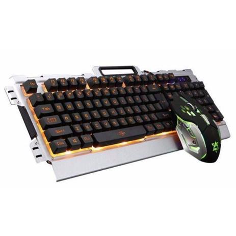 Kit Teclado e Mouse Gamer com fio JP-133 - Verde Menor preço em Kit Teclado e Mouse Gamer com fio JP-133 - Verde