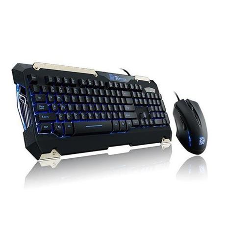 Kit Teclado e Mouse Gamer Commander TT Kb-cmc-plblpb-01 - Thermaltake Menor preço em Kit Teclado e Mouse Gamer Commander TT Kb-cmc-plblpb-01 - Thermaltake