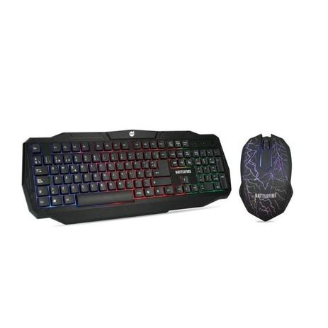 Kit Teclado e Mouse Gamer Dazz Battlefire 62465-1 USB com Led 3 Cores Menor preço em Kit Teclado e Mouse Gamer Dazz Battlefire 62465-1 USB com Led 3 Cores
