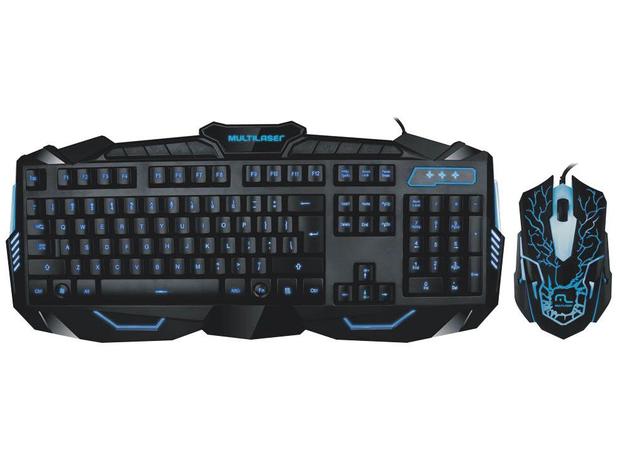 Kit Teclado e Mouse Gamer Lightning - Multilaser TC195