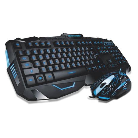 Kit Teclado E Mouse Gamer Multilaser Led Lightning Tc195 Menor preço em Kit Teclado E Mouse Gamer Multilaser Led Lightning Tc195