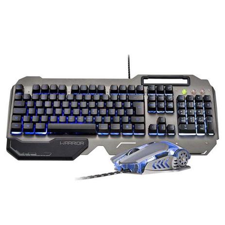 Kit Teclado e Mouse Gamer Superficie em Metal Warrior TC223 Multilaser Menor preço em Kit Teclado e Mouse Gamer Superficie em Metal Warrior TC223 Multilaser
