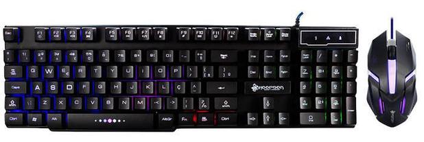 Kit Teclado e Mouse Gamer USB Semi Mecânico Hoopson TPC-053K* - MERCORIENTAL Menor preço em Kit Teclado e Mouse Gamer USB Semi Mecânico Hoopson TPC-053K* - MERCORIENTAL