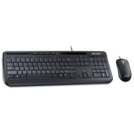Kit Teclado e Mouse Microsoft USB Wired 600 Menor preço em Kit Teclado e Mouse Microsoft USB Wired 600