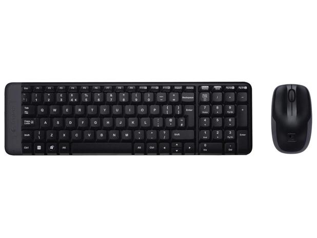 Kit Teclado E Mouse S/ Fio Wireless Logitech Mk220 - Maxxtro Menor preço em Kit Teclado E Mouse S/ Fio Wireless Logitech Mk220 - Maxxtro
