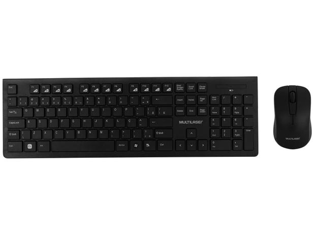 Kit Teclado e Mouse sem Fio Multilaser - TC212 Menor preço em Kit Teclado e Mouse sem Fio Multilaser - TC212
