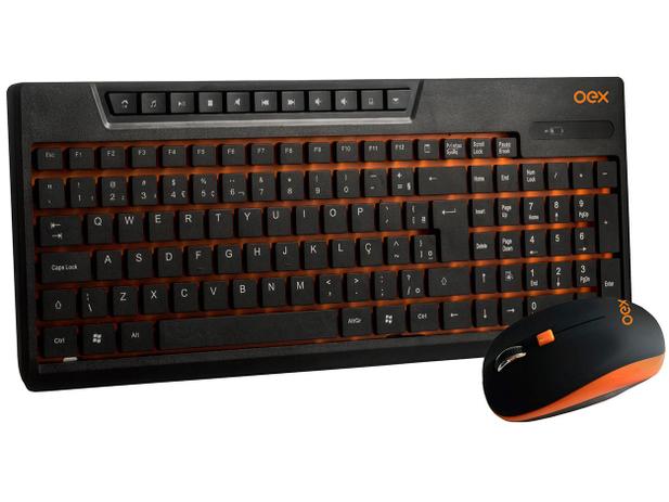 Kit Teclado e Mouse sem Fio OEX - TM402 Combo Sunset Menor preço em Kit Teclado e Mouse sem Fio OEX - TM402 Combo Sunset