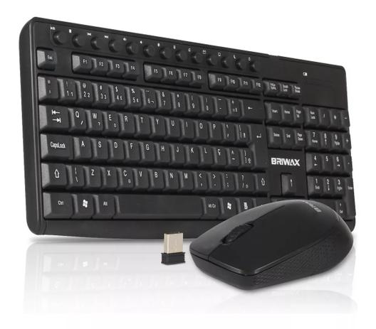 Kit Teclado E Mouse Wireless Sem Fio 2.4ghz Pc Mac Notebook - Fortebras Menor preço em Kit Teclado E Mouse Wireless Sem Fio 2.4ghz Pc Mac Notebook - Fortebras