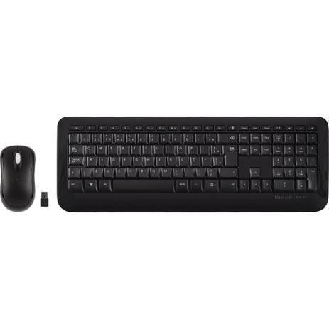 Kit Teclado + Mouse sem Fio USB 850 Preto MICROSOFT Menor preço em Kit Teclado + Mouse sem Fio USB 850 Preto MICROSOFT