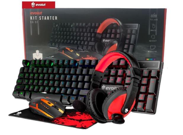 Kit Teclado Semi Mecânico Gamer + Mouse 2400dpi Laser + Headset - EVOLUT é boa?