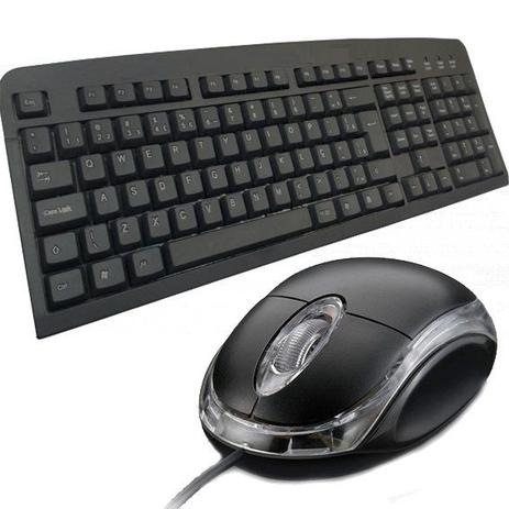 Kit teclado usb + mouse usb básico standart com fio - Oem Menor preço em Kit teclado usb + mouse usb básico standart com fio - Oem
