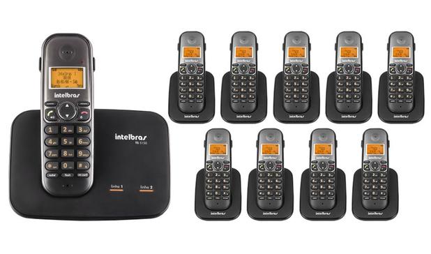 Kit Telefone 2 Linhas Ts 5150 + 9 Ramais Ts 5121 Intelbras Menor preço em Kit Telefone 2 Linhas Ts 5150 + 9 Ramais Ts 5121 Intelbras