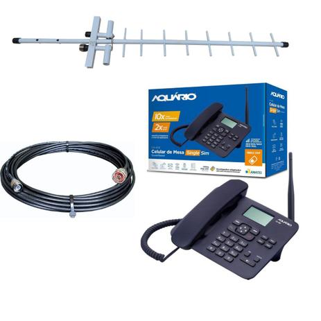 Kit telefone celular rural de mesa desbloqueado ca-40s - Aquário Menor preço em Kit telefone celular rural de mesa desbloqueado ca-40s - Aquário