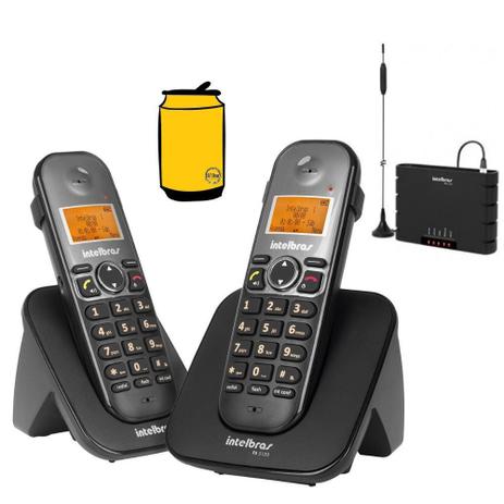 Menor preço em Kit Telefone Fixo sem fio Bina Ramal entrada chip intelbras