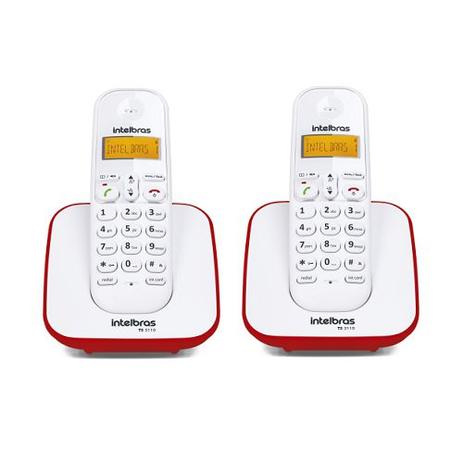 Kit Telefone Sem Fio + 1 Ramal Branco e Vermelho TS 3110 - Intelbras é boa?