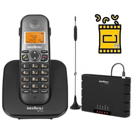 Menor preço em Kit Telefone Sem Fio Bina TS 5120 Intelbras Interface Chip