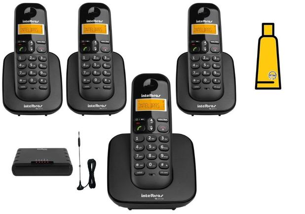 Kit Telefone sem fio TS 3110 Com 3 Ramal e Interface celular - Intelbras Menor preço em Kit Telefone sem fio TS 3110 Com 3 Ramal e Interface celular - Intelbras