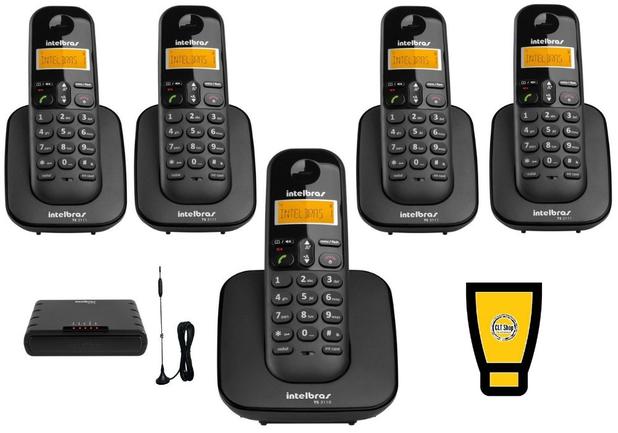Kit Telefone sem fio TS 3110 Com 4 Ramal e Interface celular - Intelbras Menor preço em Kit Telefone sem fio TS 3110 Com 4 Ramal e Interface celular - Intelbras