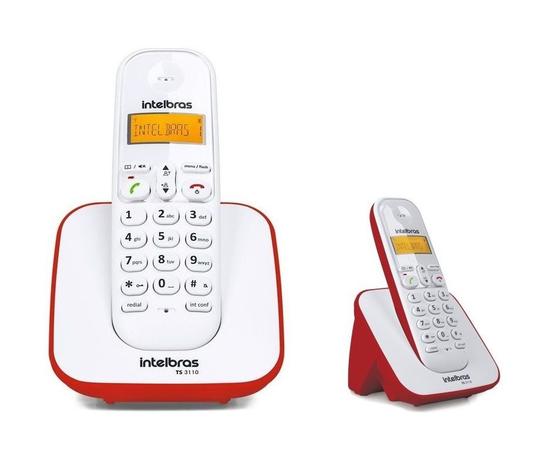 Kit Telefone sem fio TS 3110 Com Ramal Intelbras Vermelho é boa?