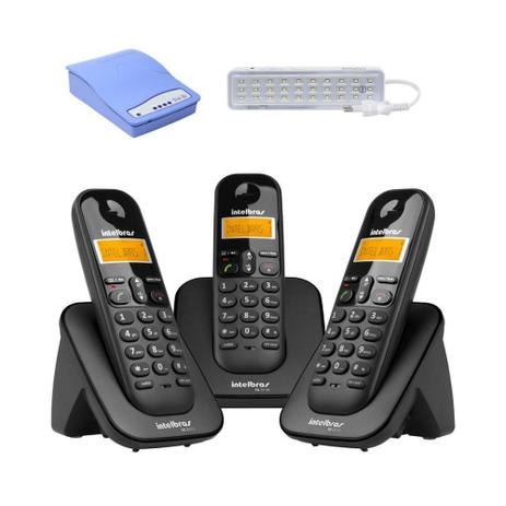 Kit Telefone sem fio TS 3113 Com Entrada Para chip Intelbras Menor preço em Kit Telefone sem fio TS 3113 Com Entrada Para chip Intelbras