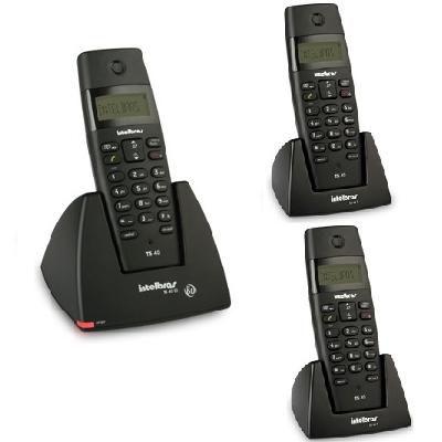 Kit Telefone Sem Fio TS 40 ID + 2 Ramais TS 40 R Intelbras é boa?