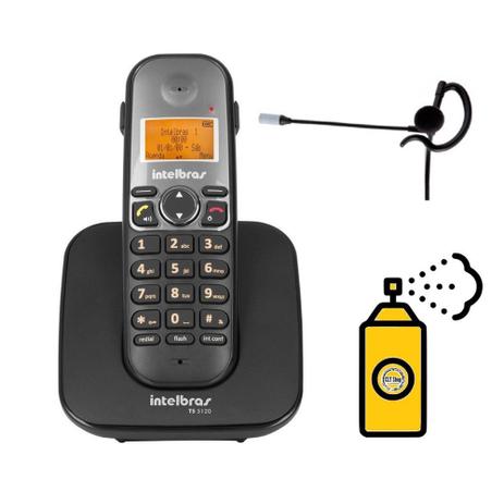 Kit Telefone sem fio TS 5120 Com Fone Ouvido HC 10 Intelbras Menor preço em Kit Telefone sem fio TS 5120 Com Fone Ouvido HC 10 Intelbras