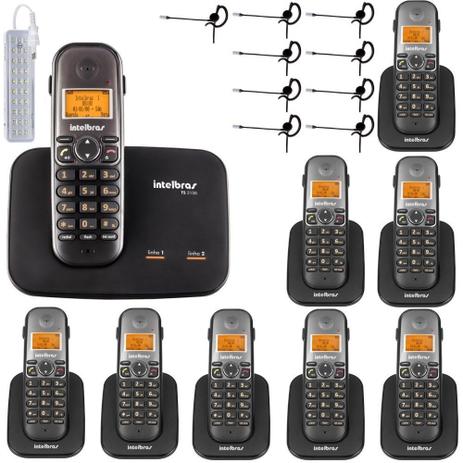 Kit Telefone sem fio TS 5150 Bina 8 Ramal Headset Intelbras Menor preço em Kit Telefone sem fio TS 5150 Bina 8 Ramal Headset Intelbras
