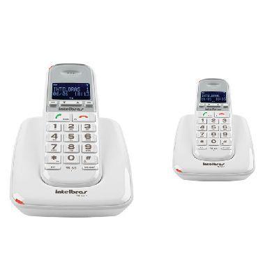 Kit Telefone Sem Fio TS 63 V + 1 Ramal Branco Intelbras Menor preço em Kit Telefone Sem Fio TS 63 V + 1 Ramal Branco Intelbras