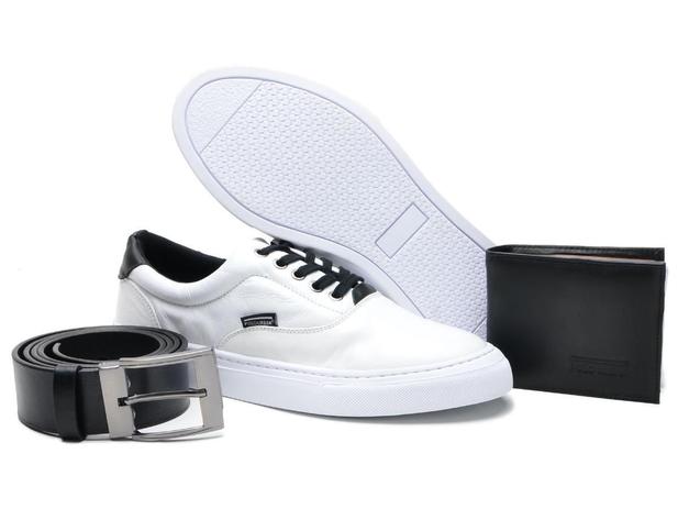 tenis masculino casual em couro