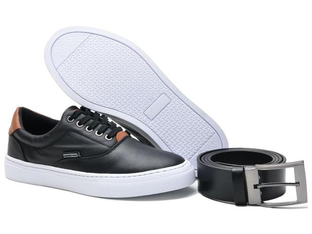 tenis casual de couro masculino