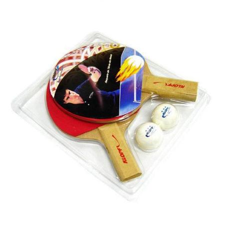 Kit Tênis de Mesa Klopf TM 2 Raquetes e 2 Bolinhas Menor preço em Kit Tênis de Mesa Klopf TM 2 Raquetes e 2 Bolinhas