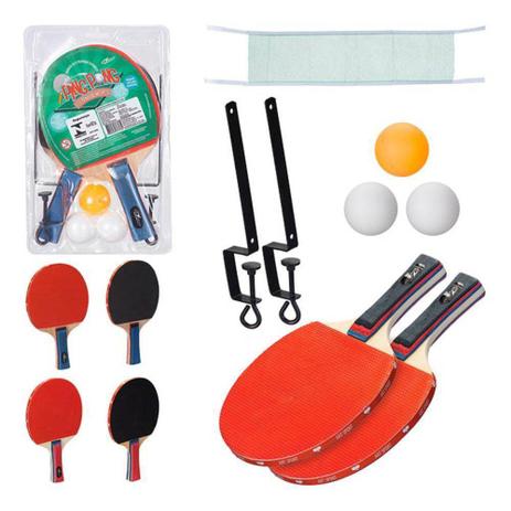 Kit Tênis de Mesa Ping Pong com 2 Raquetes, 3 Bolinhas e 1 Rede - Ref: ZF2921 - Art sports Menor preço em Kit Tênis de Mesa Ping Pong com 2 Raquetes, 3 Bolinhas e 1 Rede - Ref: ZF2921 - Art sports