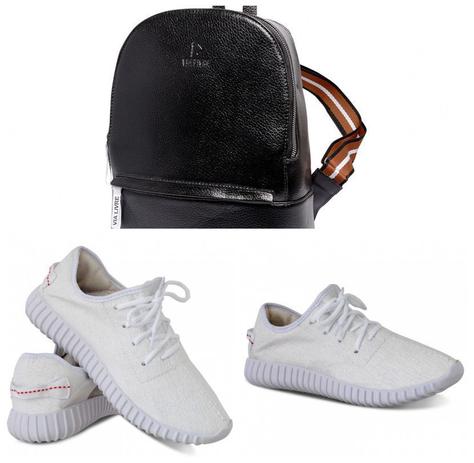 Kit Tênis Easy Masculino Branco + Mochila - decarlos Menor preço em Kit Tênis Easy Masculino Branco + Mochila - decarlos