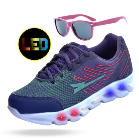 tenis luzinha menina