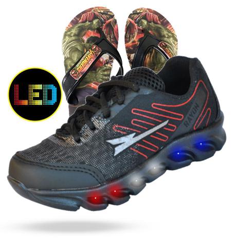 tenis com luzinha masculino