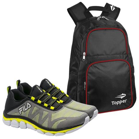 Kit Tênis Inverse Fila com Mochila Training Vermelha - Topper | Menor preço com cupom