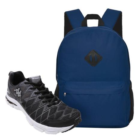 Kit Tênis Kappa Impact Masculino + Mochila Switz Menor preço em Kit Tênis Kappa Impact Masculino + Mochila Switz